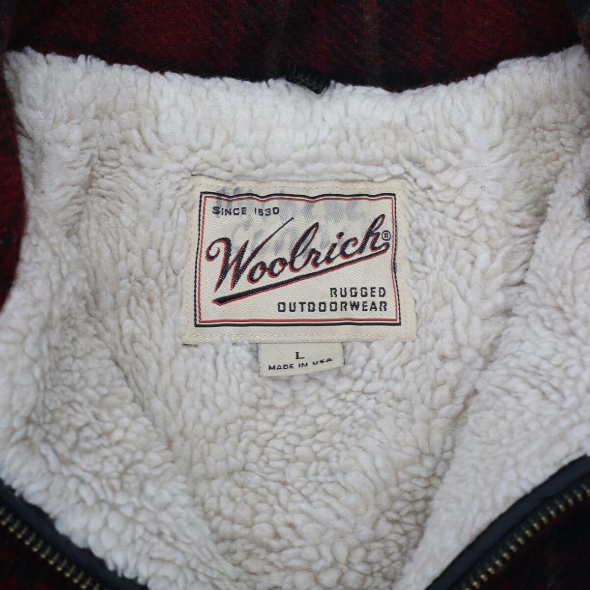 通販激安】 WOOLRICH ウールリッチ 裏ボア 刺繍 ワーク コットン