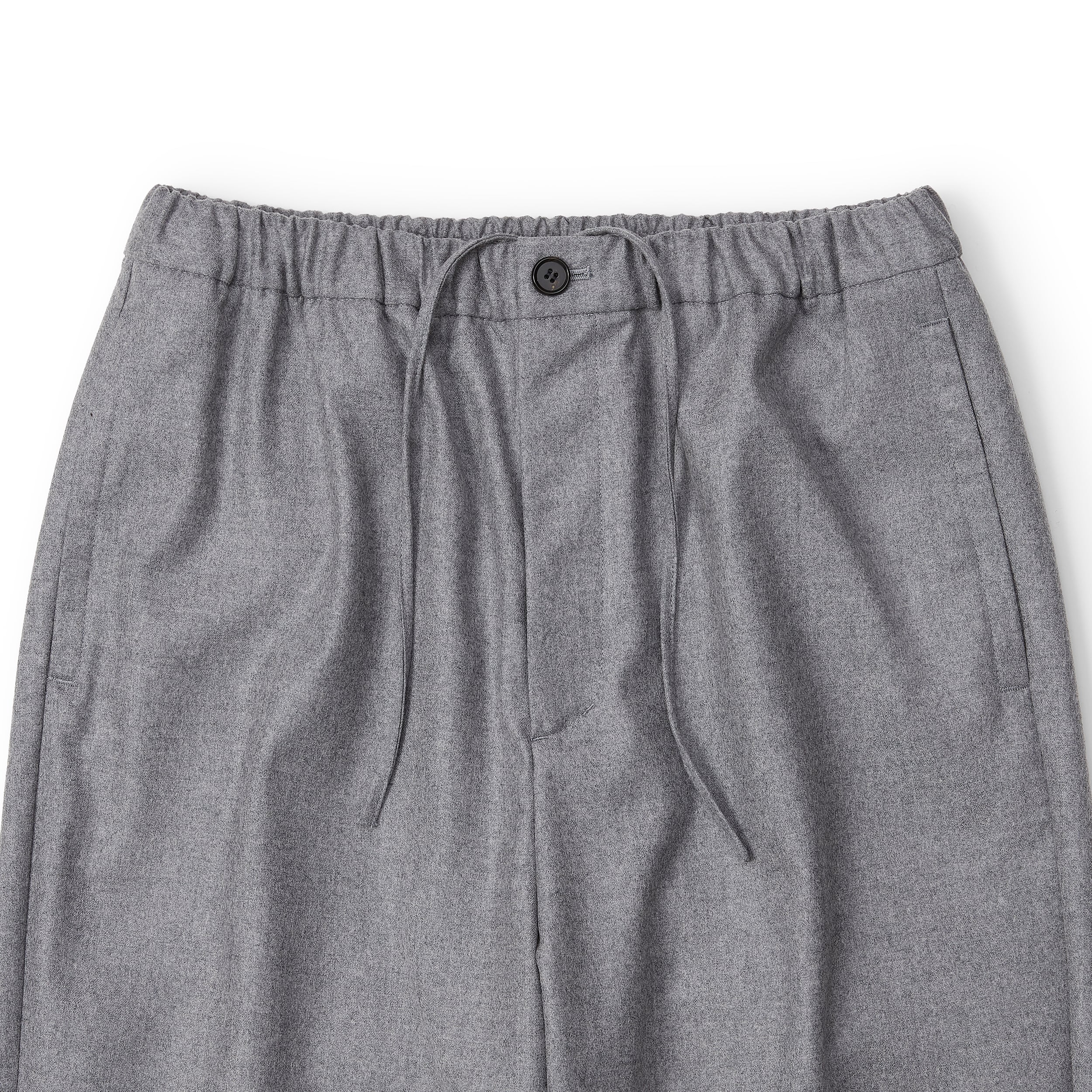 everyone wool flannel easy slacks (GRAY) | everyone