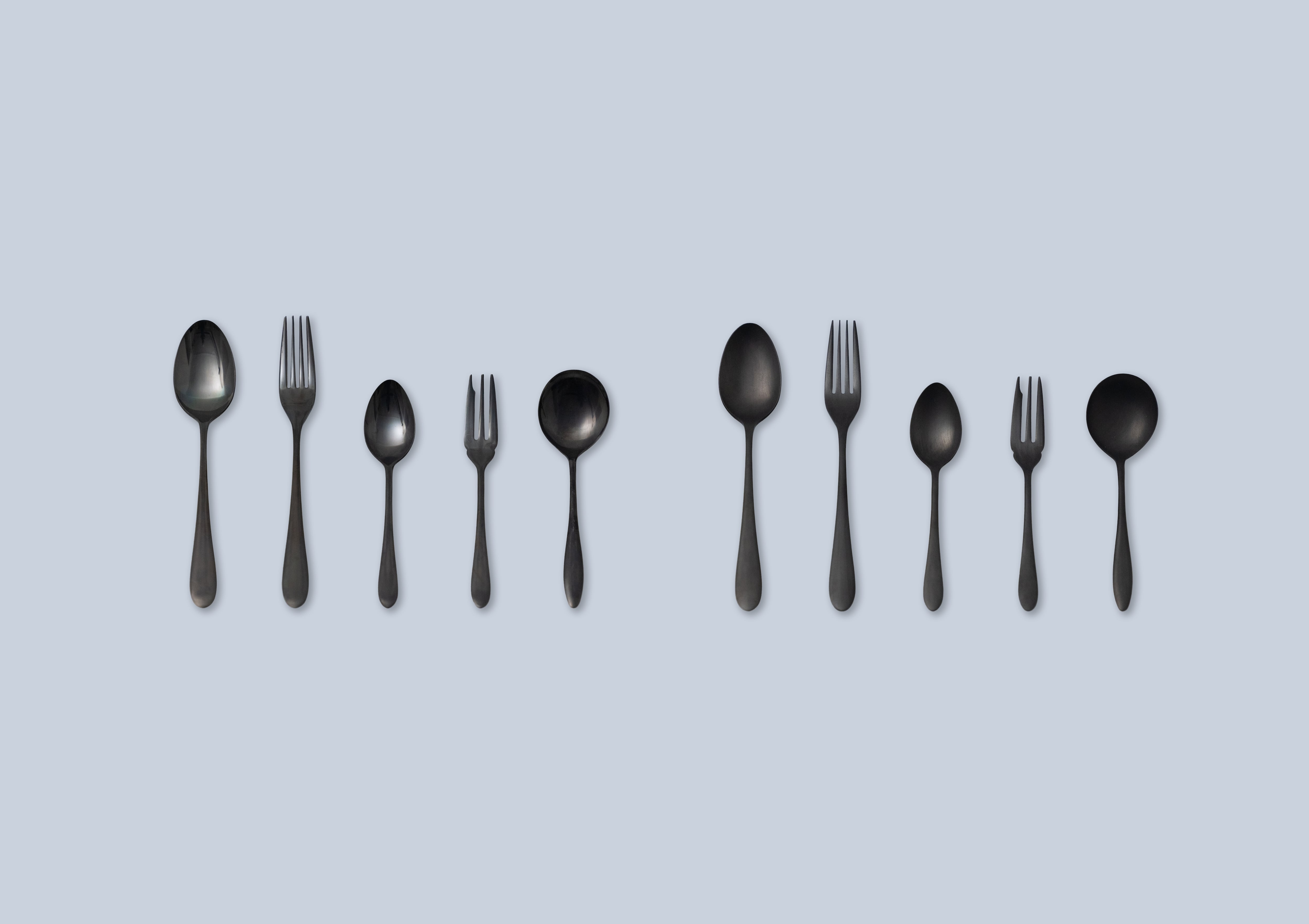 スープスプーン（ざらざら） | 96（KURO）