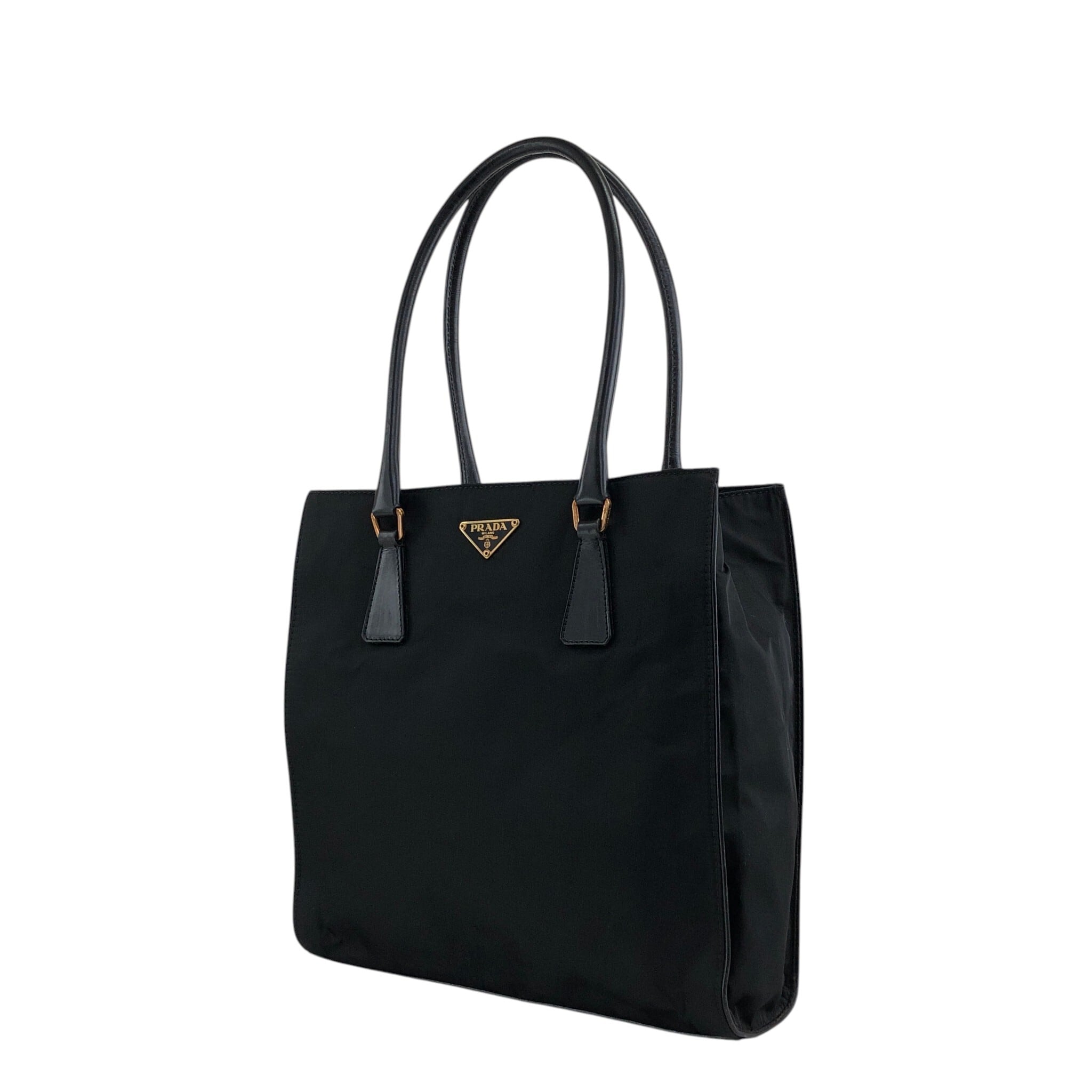 PRADA プラダ トートバッグ ブラック トライアングルロゴ ナイロン