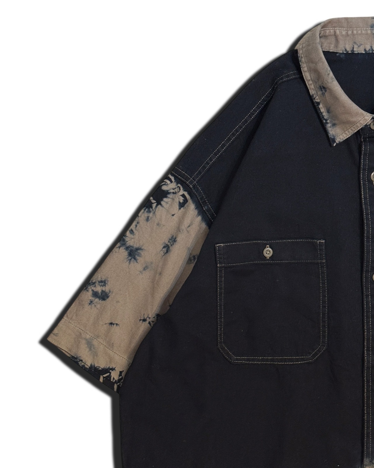 【数量限定販売】黒染めツイルワークシャツ　ツチノコ