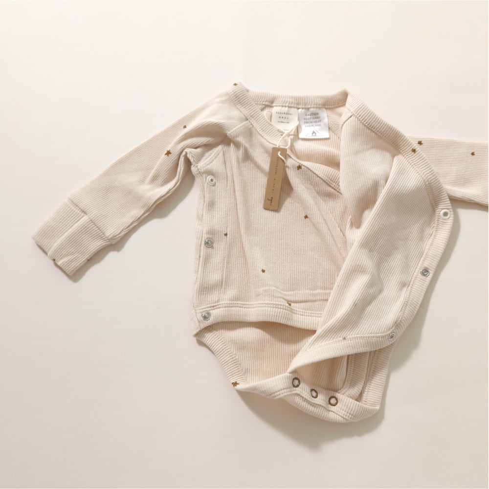 Kimono Bodysuits Twinkle SUSUKOSHI | 韓国子供服 Bisque -びすく