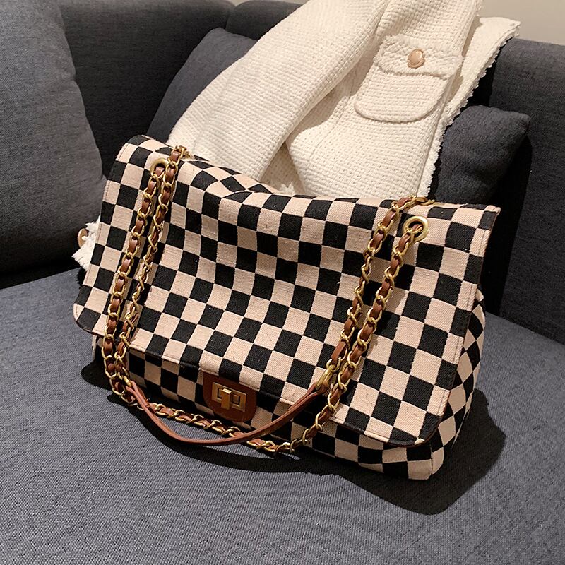 オータムウィンターチェーン 秋物 冬物 スクウェア メッセンジャーバッグ 手作りハンドバック92226007710