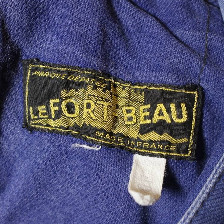 50s 60s フランス製 LE BEAU-FORT コットン ワーク ペインター タック