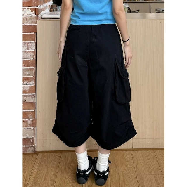 ナポレオンフロントフラップクロップドパンツ 2col R02463