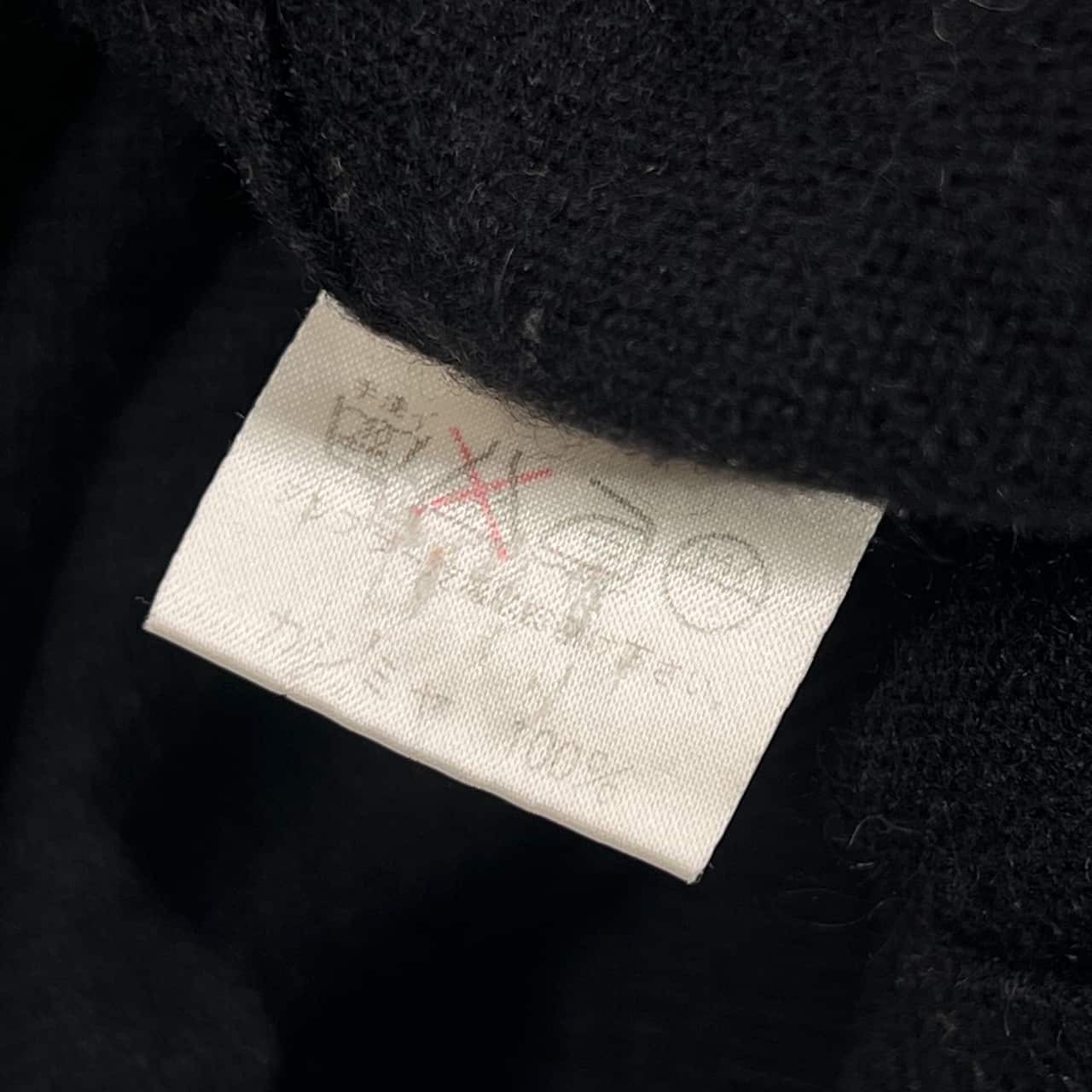 カシミヤ100% FAEROEIS フェローイズ ニット セーター M/ブラック メンズ