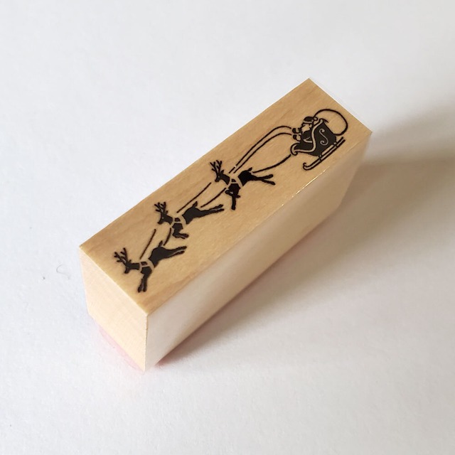 Hutte paper works　スタンプ　サンタとトナカイ　STP-205