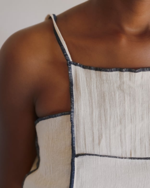 Baserange (ベースレンジ) SHOK SQUARE TOP (Off White) | H Nagano