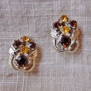 Rhinestone earring／ラインストーン イヤリング