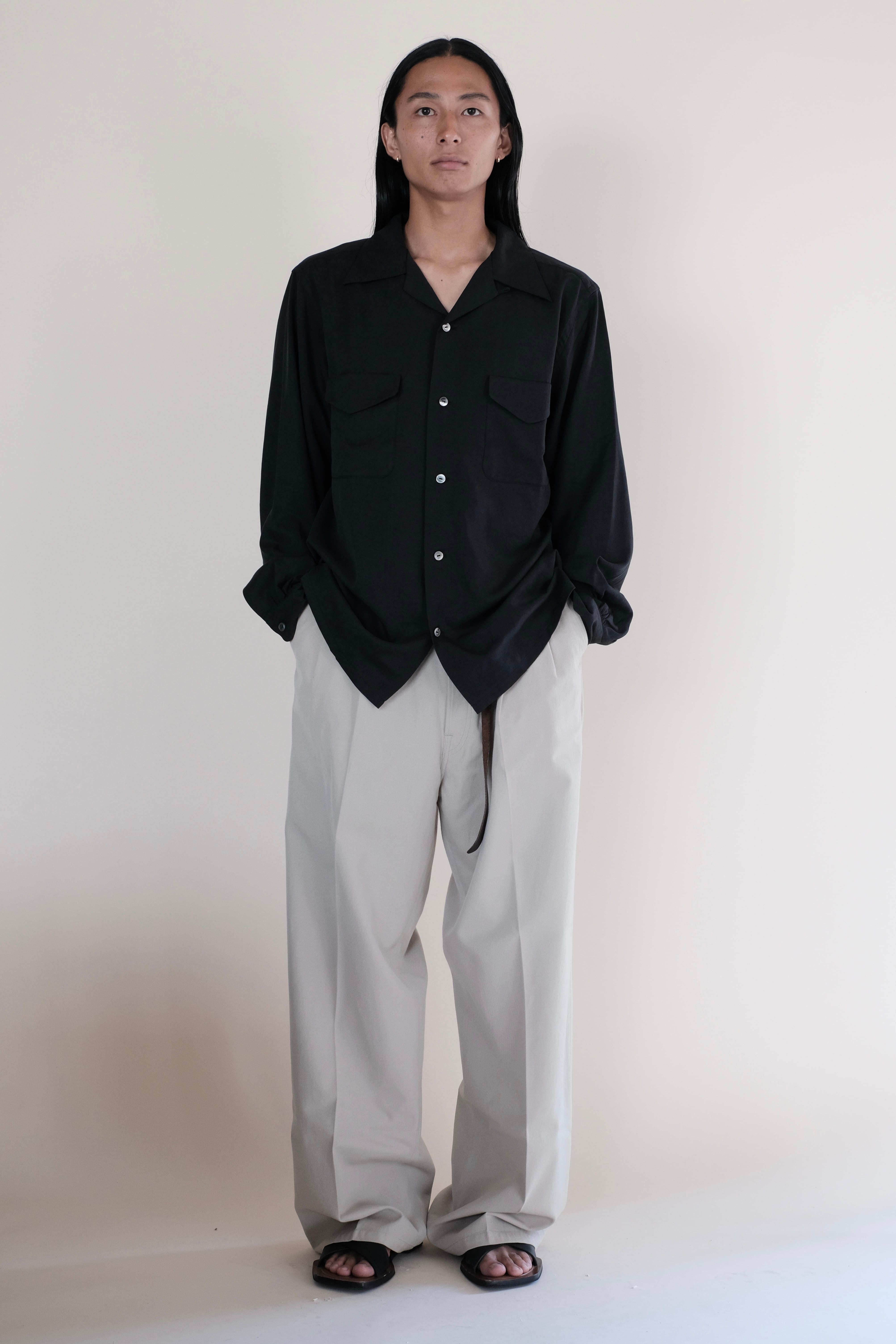 T.T / LOT.101 OPEN COLLAR SHIRT | LIVING