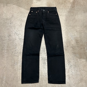 2000s EURO LEVI'S 501 BLACK DENIM PANT