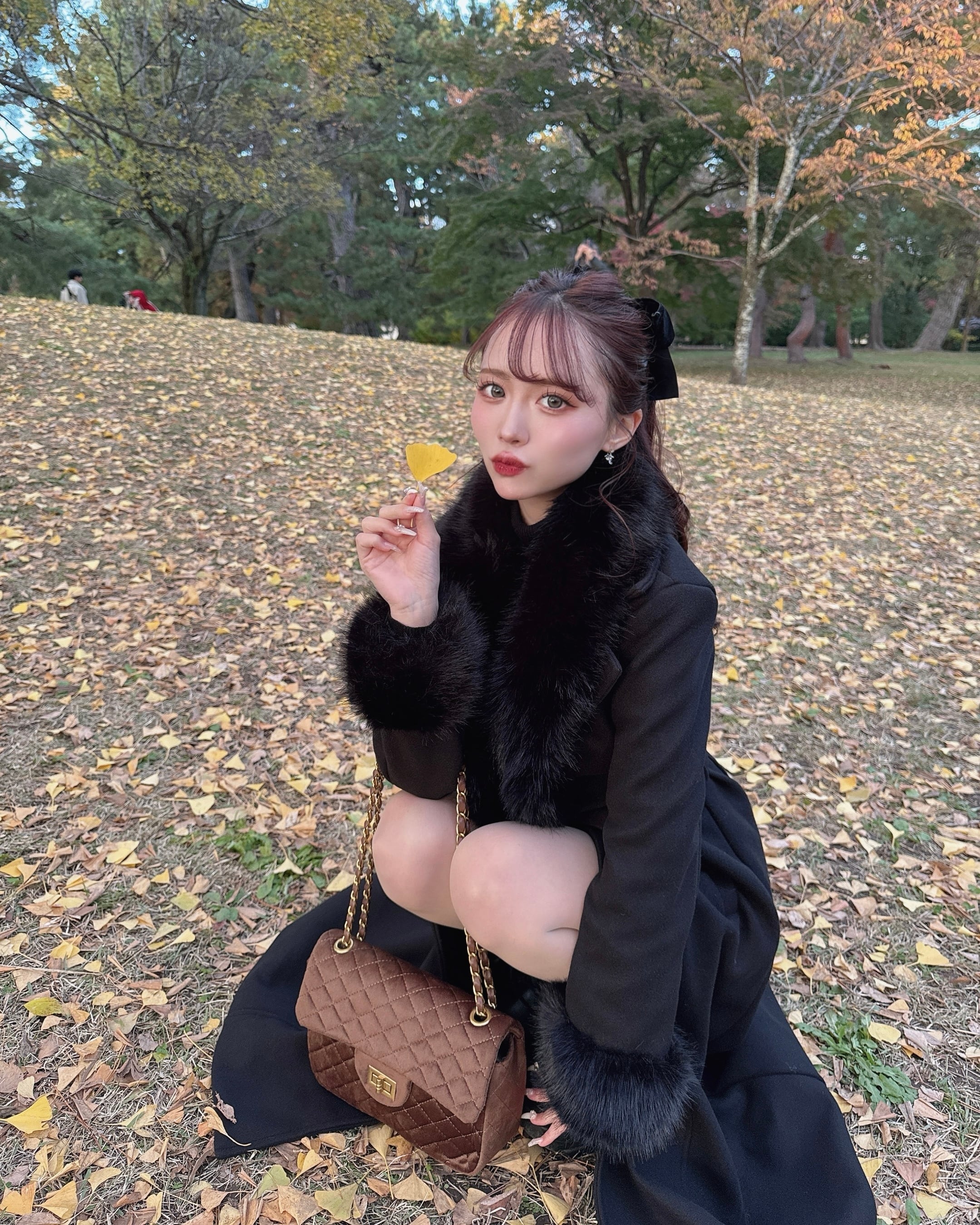 ウエストリボンファーロングコート | selectshop elmyu