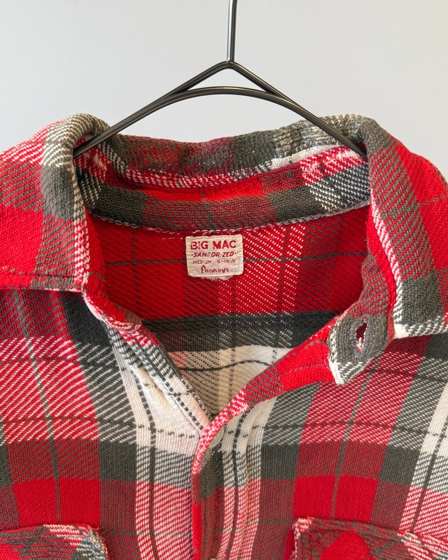 -BIG MAC- Vintage 60s M Flannel shirt