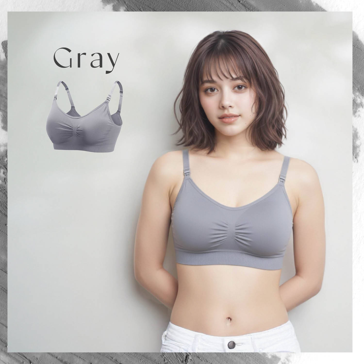 授乳ブラ 大きいサイズ ノンワイヤー授乳ブラ マタニティブラ