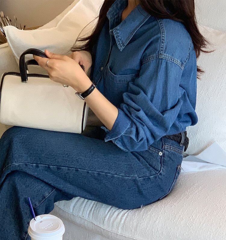 宅配便】コットンデニムシャツ／tops1917 | DAY CLOSET｜ レディース