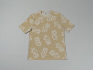 pile T-shirt / Pineapple（Beige）