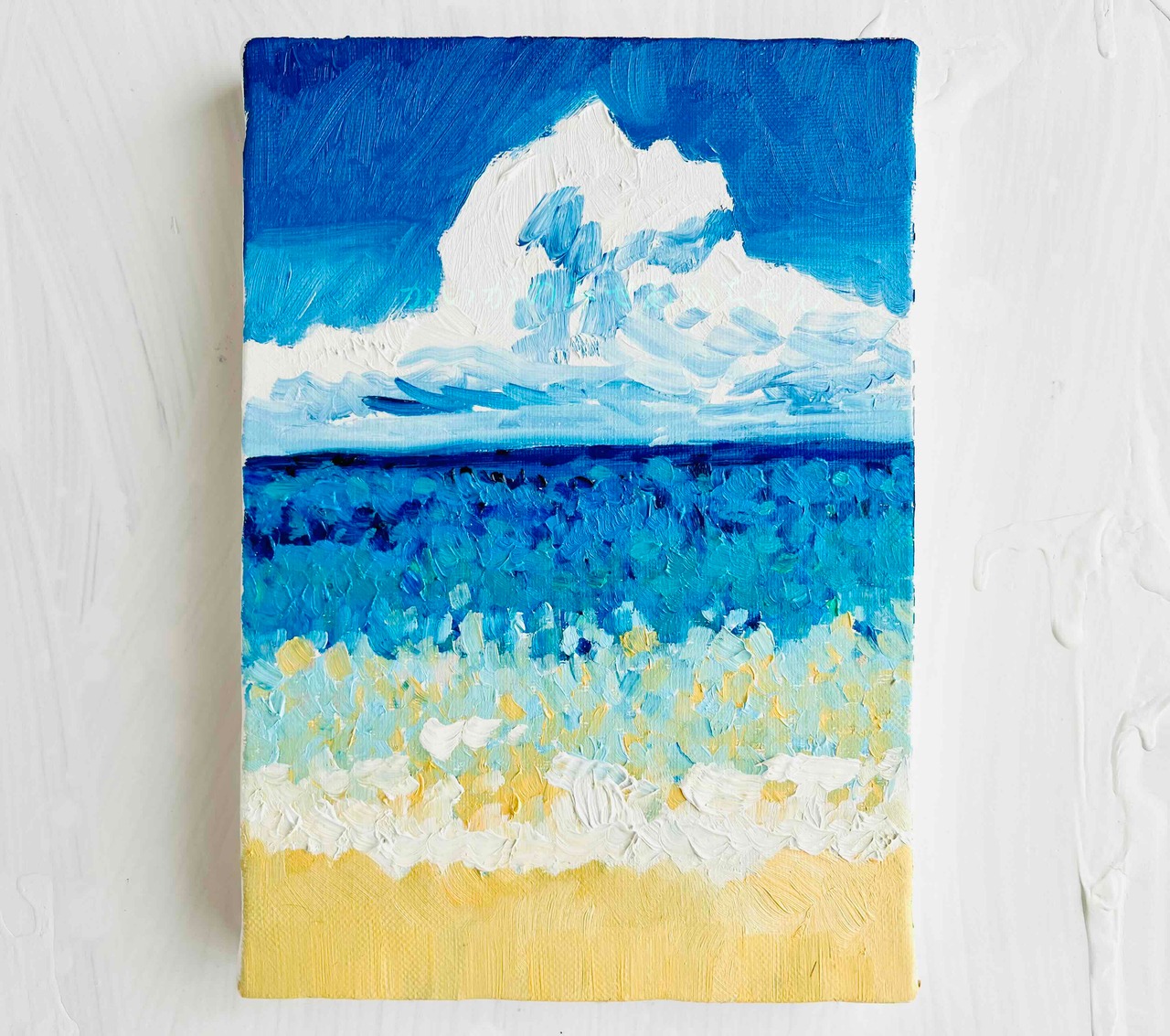 原画「あかちゃん。」油彩・サムホール