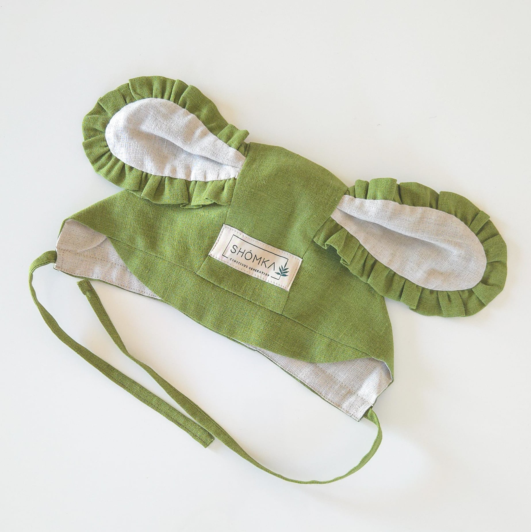 SHOMKA - puppy bonnet / moss