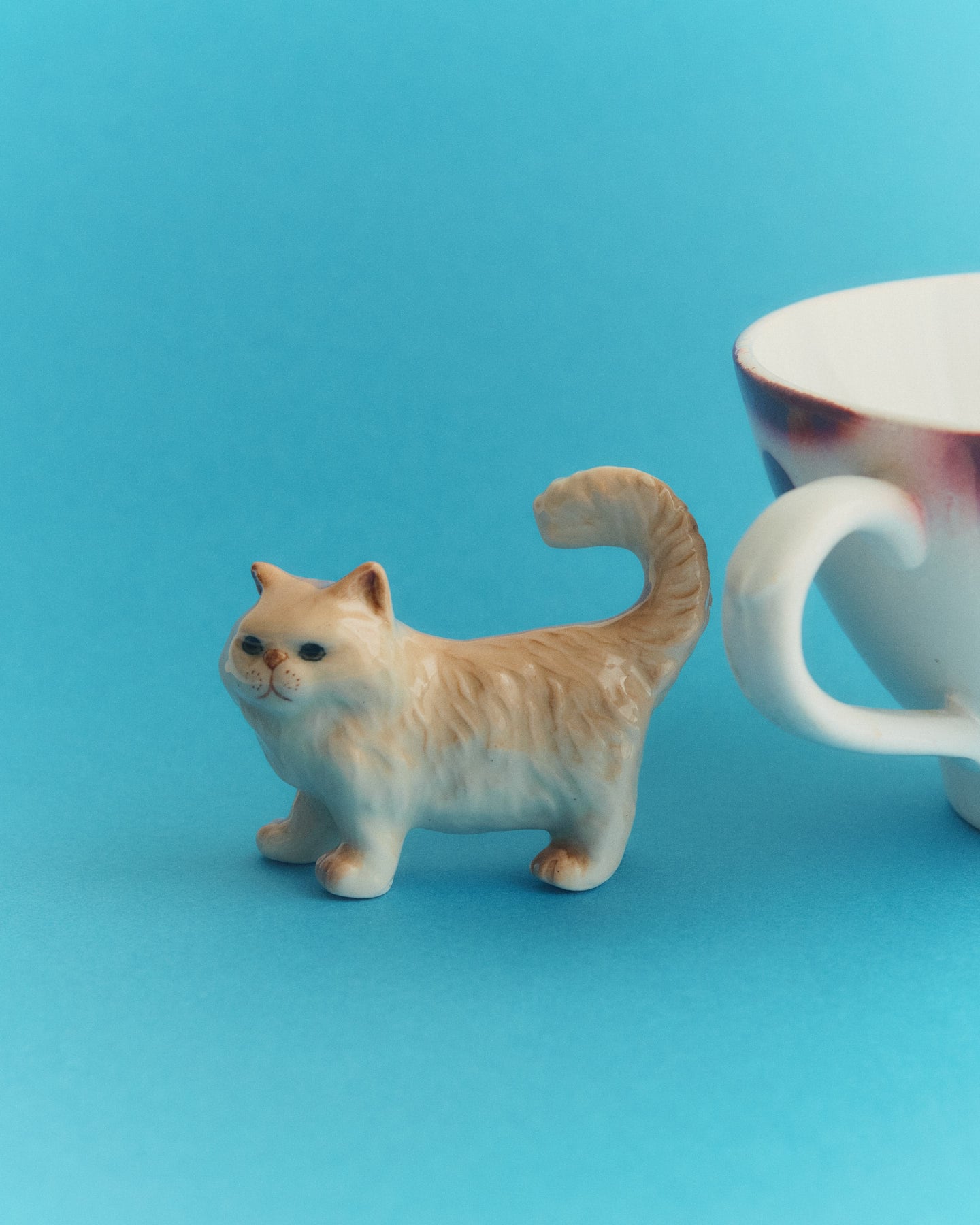 【ミニチュア陶器】 Persian cat~cream~