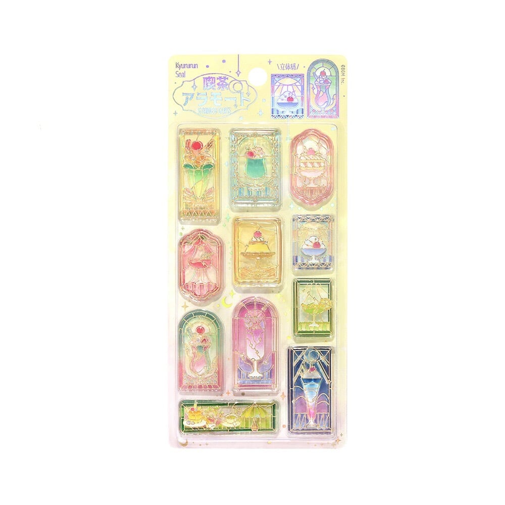 バラ売り】きゅるるんシール 箔押し有 | momo shop