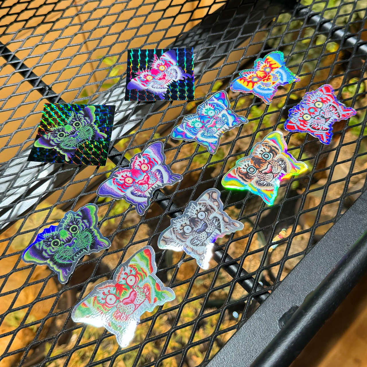 adidasコラボサイケデリック蛾虎ステッカー