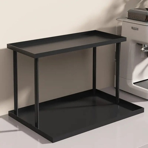 小物 収納 ラック 2層 白 黒 収納棚 化粧品収納 キッチン収納 アクセサリー 玄関 おしゃれ 北欧