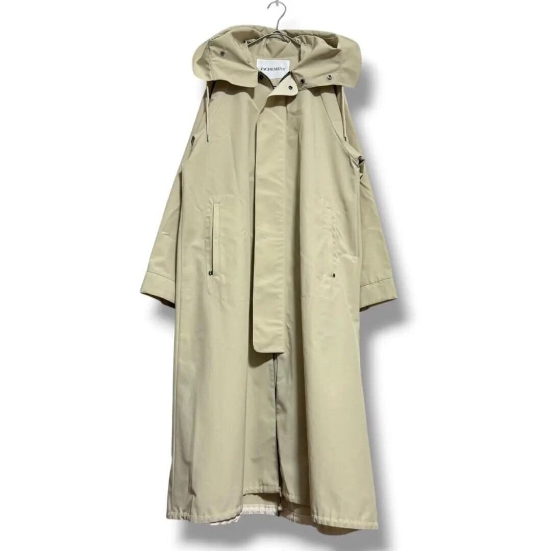 ★vachement★トレンチフードコート オーバーサイズ ベージュ 2way Vachement | トレンチコート 2colors