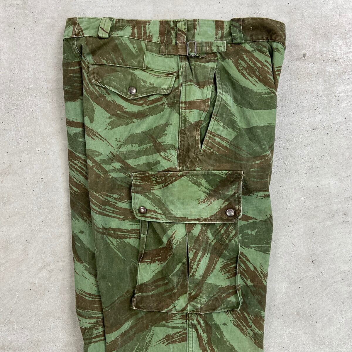 60年代 ポルトガル軍 リザードカモ パラトルーパーパンツ メンズW32