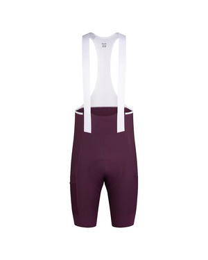 MEN'S BREVET ELEMENT CARGO BIB SHORTS PLUM/WHITE