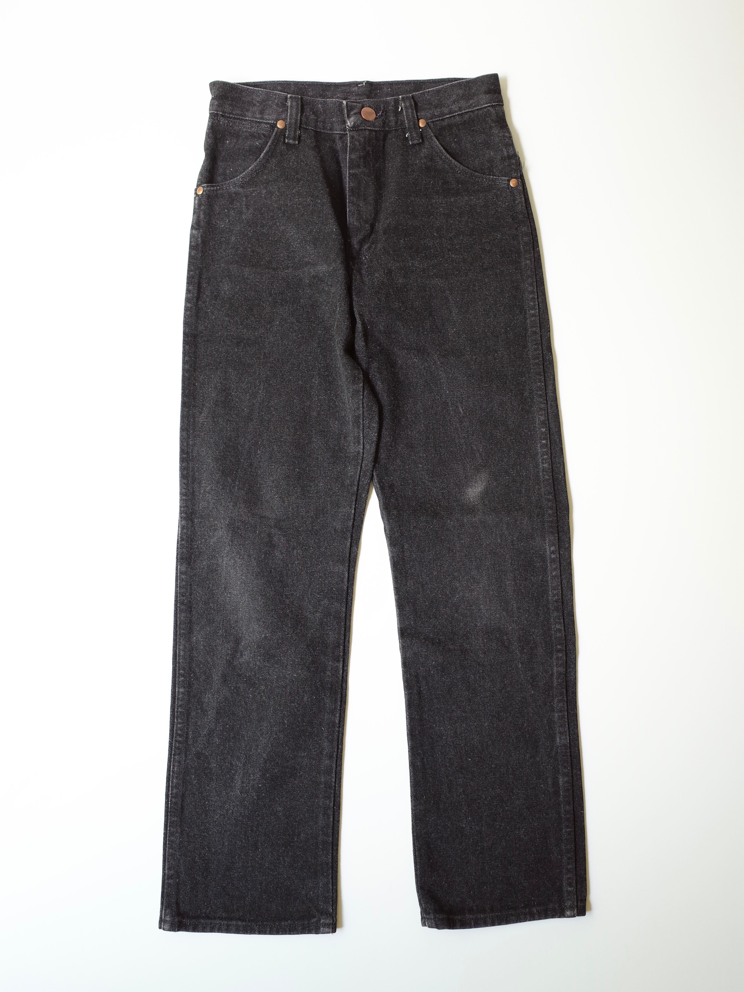 80s Wrangler 13MWZ black denim pants