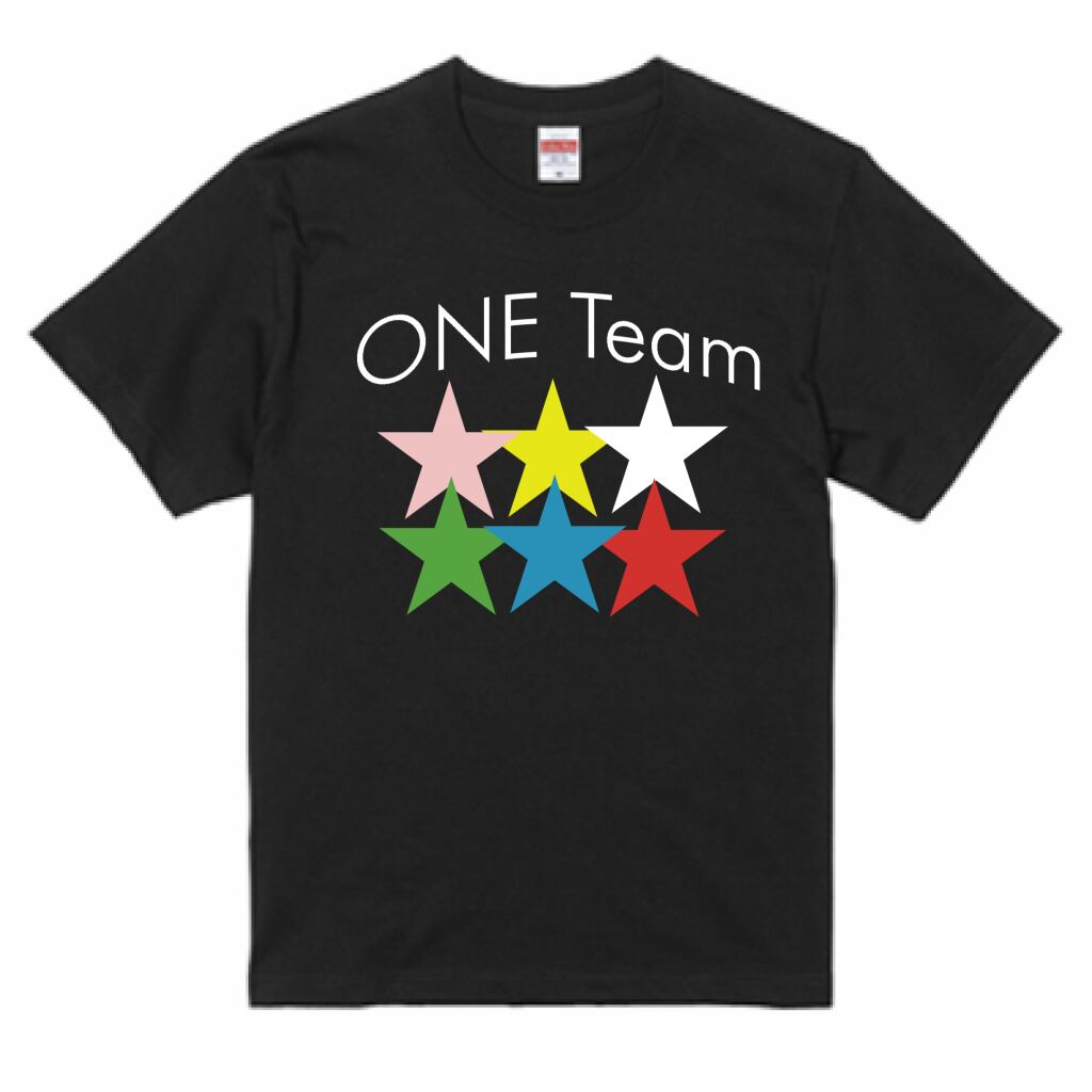 ONETEAM ロゴ入りTシャツ ブラック 男女兼用