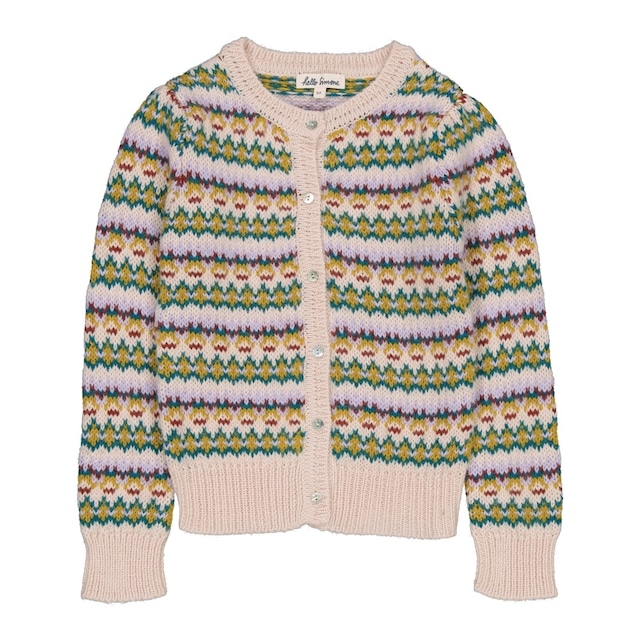 《ラスト6Y》Hello Simone / Jodie cardigan - Fair Isle Ecru