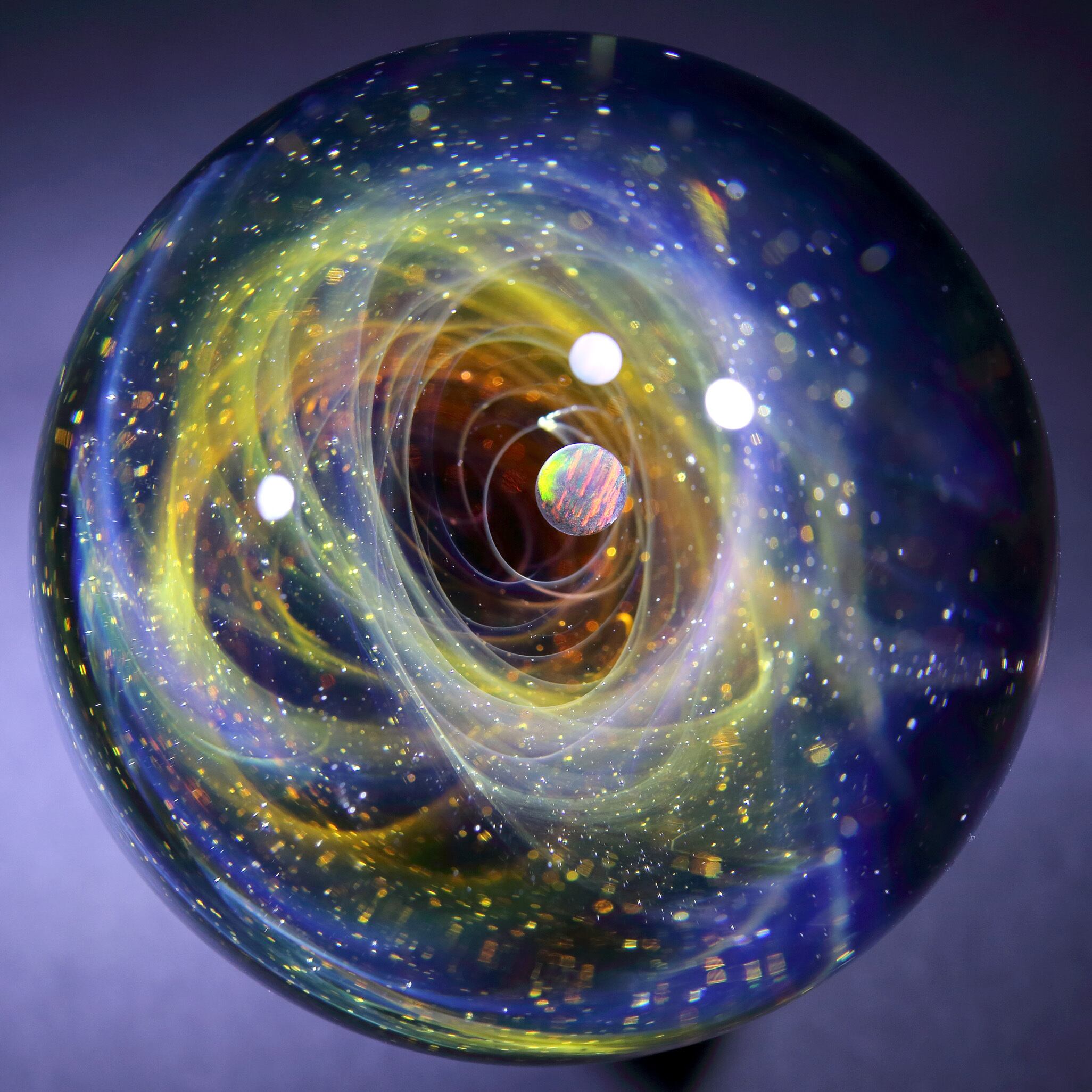 58mm Galaxy Glass Marble 宇宙ガラスマーブル - オブジェ no.M281