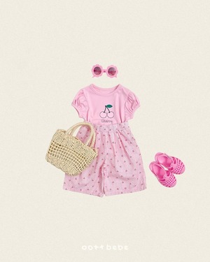 [oottbebe] Cherry Stripe Pants / [오뜨베베] 체리스트라이프팬츠