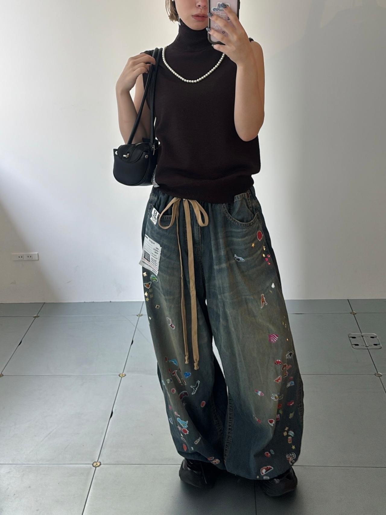 【26AW | WOMEN】Maison MIHARA YASUHIRO ミハラヤスヒロ / トップス / Pearl Distressed Sleeveless Knit Sweater K17SW711 - 2
