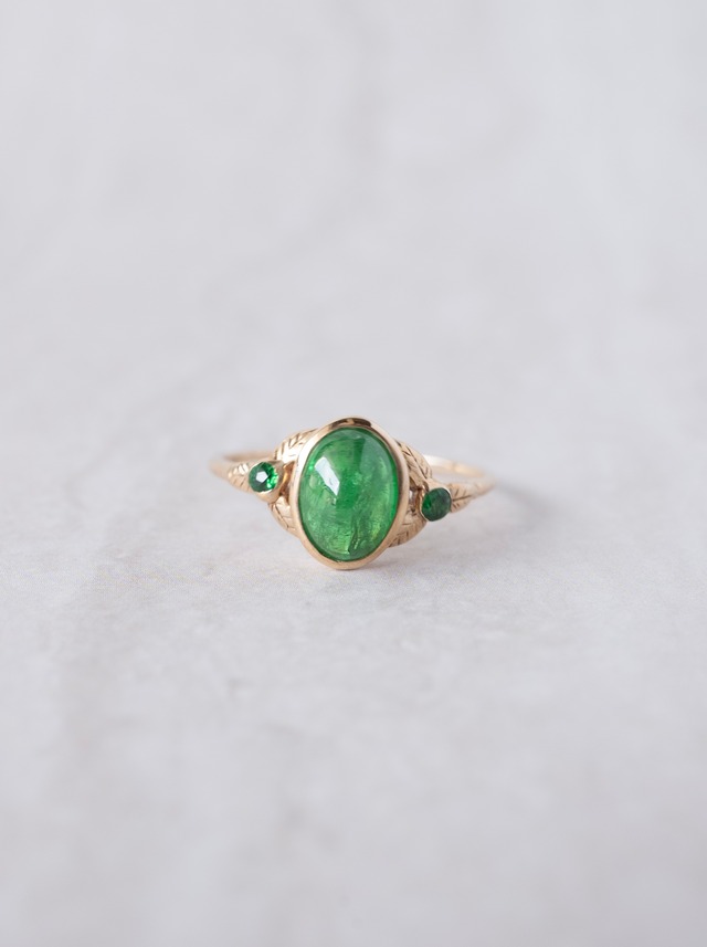 Green garnet Ring