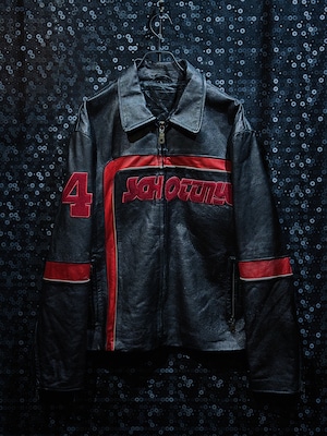 "schott vintage" short riders leather jacket