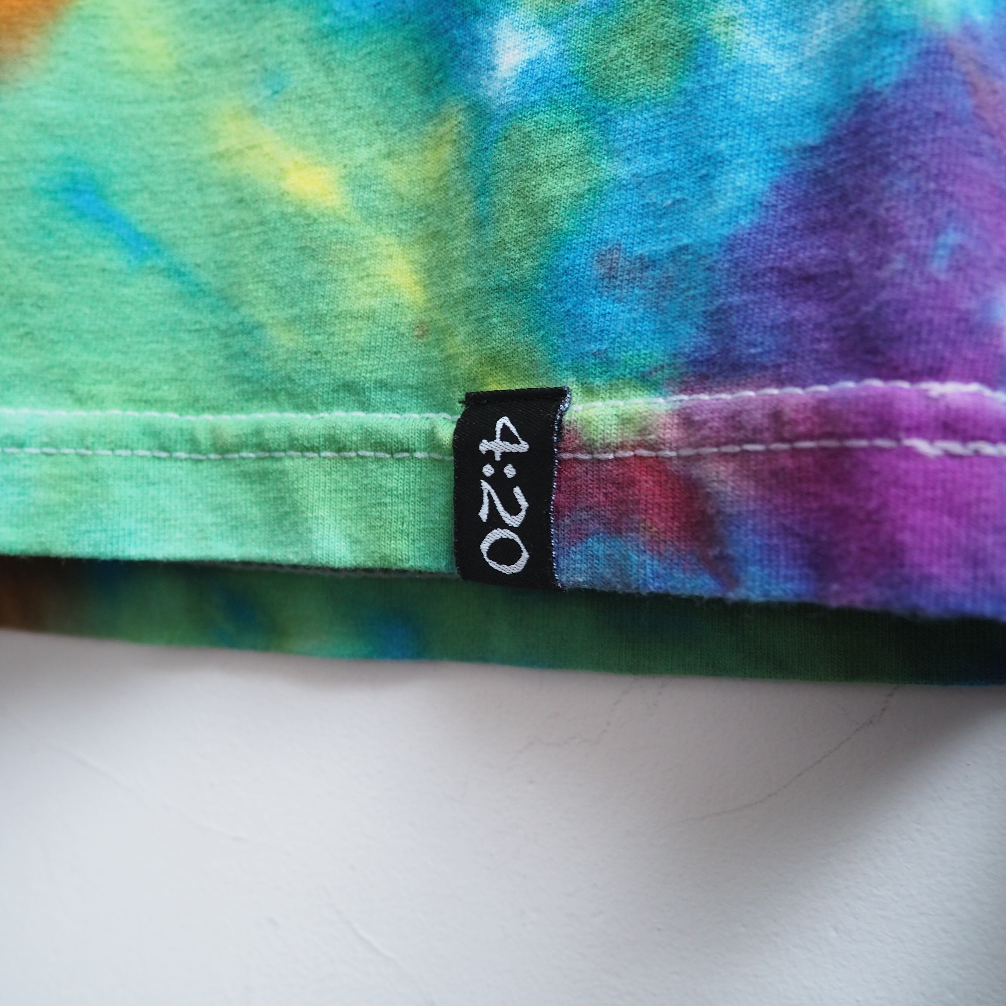 ” Sublime ” Sun and Waves Tie dye dyeing loose Tee