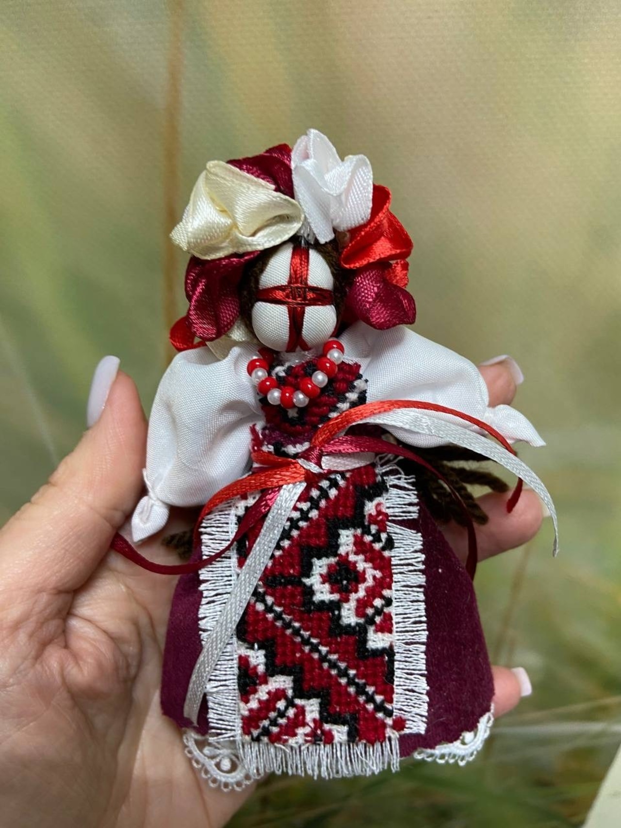 UA.Designer手作りモタンカ 12cm（ウクライナの御守り） - 3