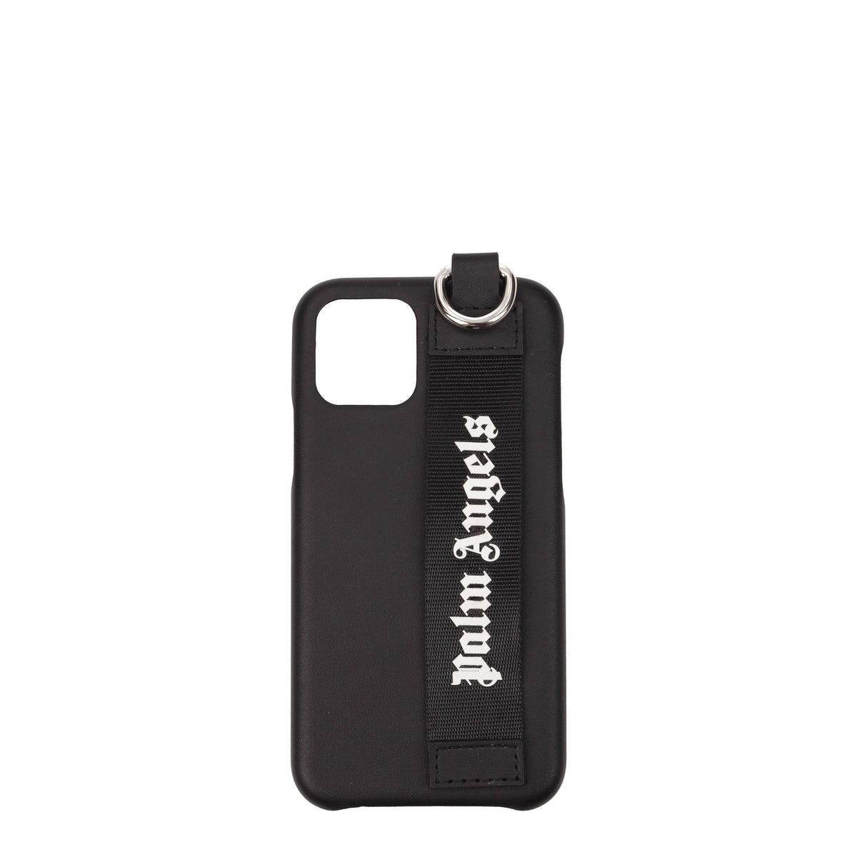 【新品】PALM ANGELS パームエンジェルス メンズ iPhoneケース ポリウレタン ブラック PMPA015S207910231001