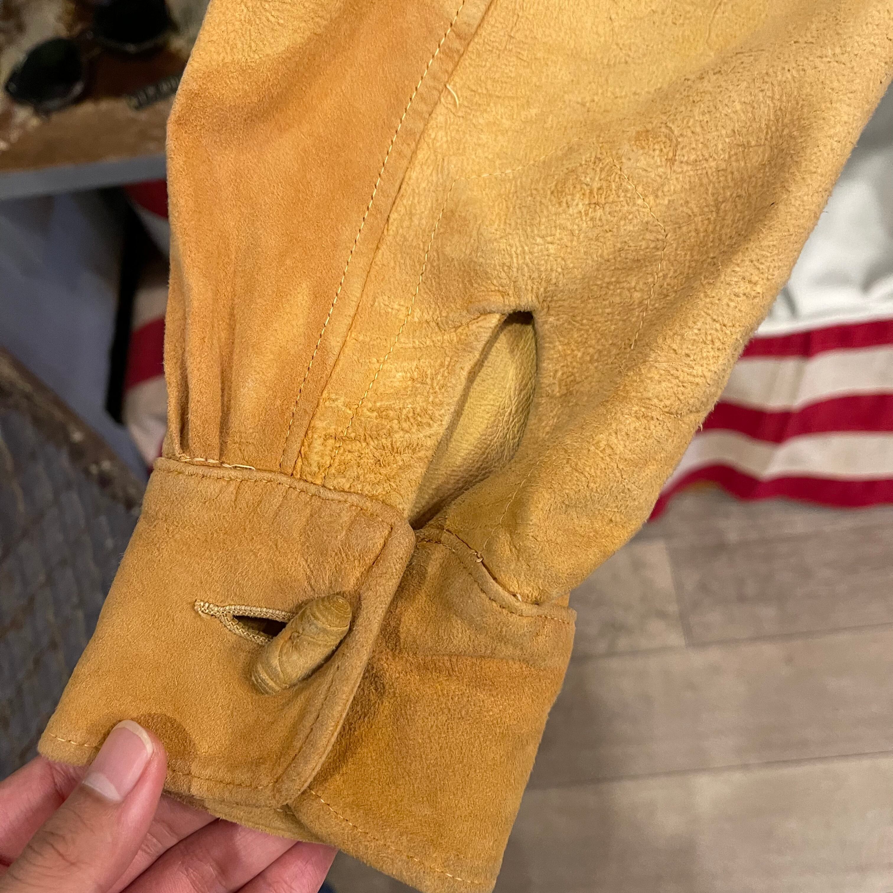 BERMAN BUCKSKIN prentice フリンジ ヴィンテージ　70s ビンテージ~70's○BERMAN BUCKSKIN CO.ディアスキンスウェードフリンジ