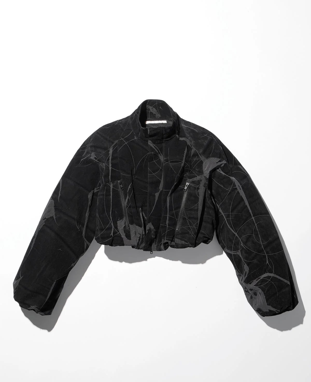 【mukcyen】spider flocky track jacket