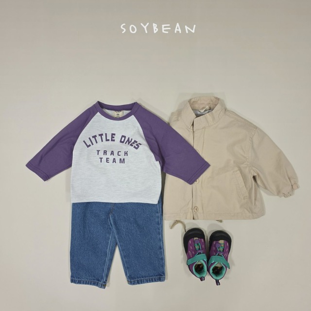 《送料無料》予約:リトルラグランT【soybean】※ジュニアサイズ