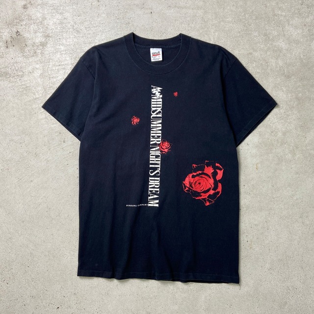 90年代 夏の夜の夢 蜷川幸雄 演劇 プリントTシャツ メンズL 古着 90s