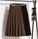 【大きいサイズL-4XL】【秋冬新作】ファッションスカート♪ブラウン/ブラック2色展開◆#schmci-228397