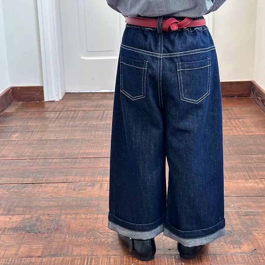 Indigo dark denim pants