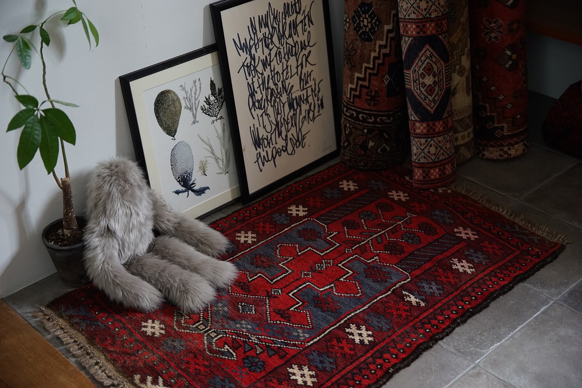 035 - Vintage baluch rug