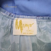 フラダンス 衣装 ワンピース ドレス MAMO HOWELL ブルー系 ハワイ製 ポケット付き フリル かわいい 華やか 鮮やか 明るい 青 水色 橙 ハワイアン アロハ ハワイアンプリント フラ ダンス レッスン 練習 オレンジ系 リゾート