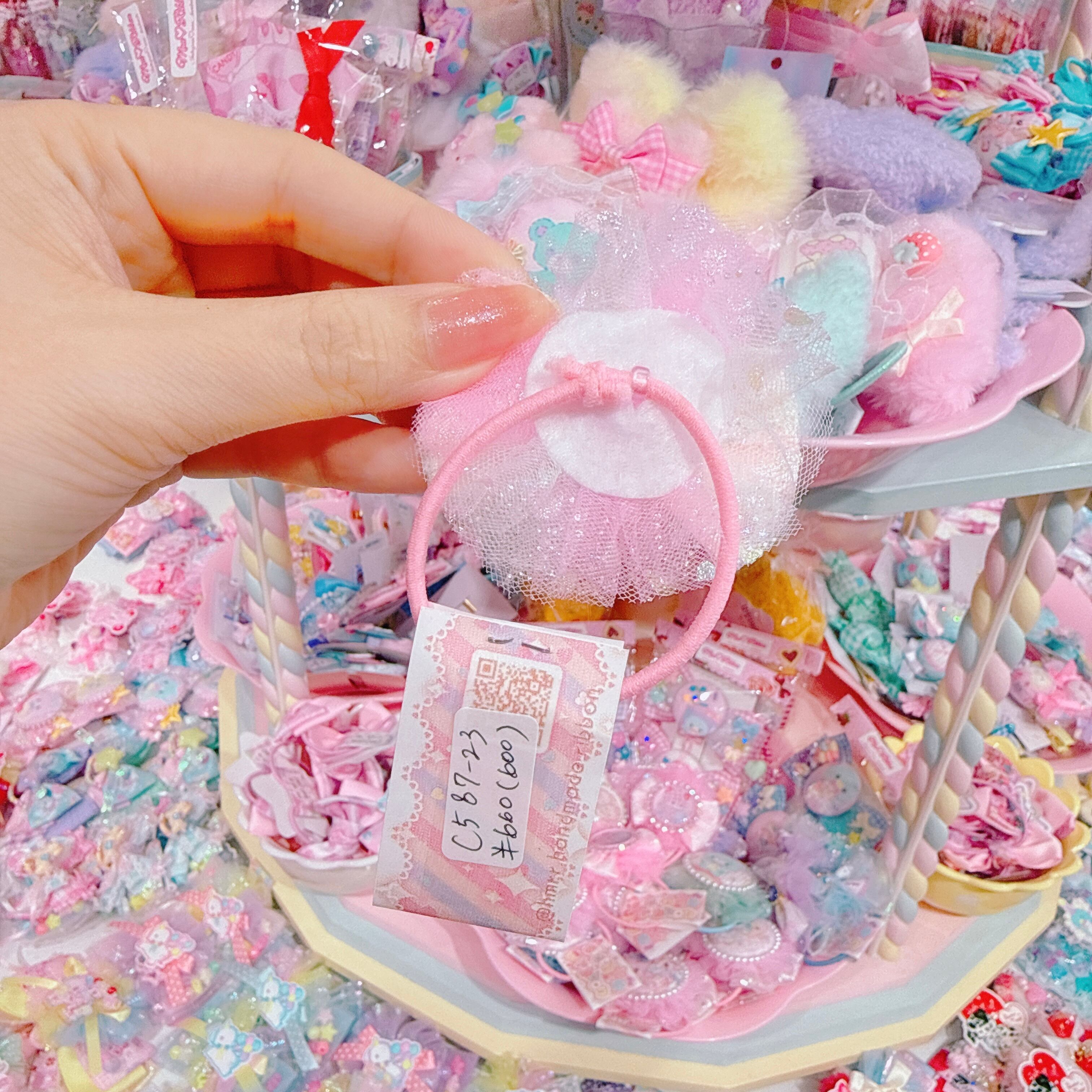 【C5】87-23チュールヘアゴム