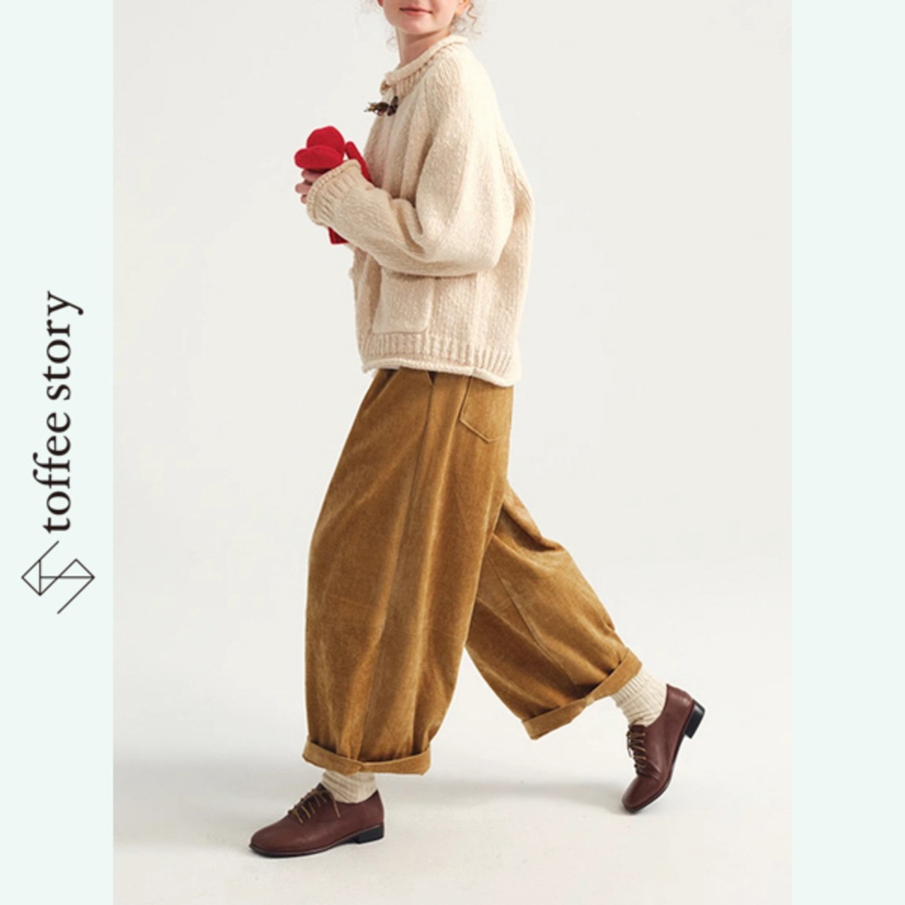 【2color】午後の光に溶ける、やわらかシルエットパンツ《P0327》